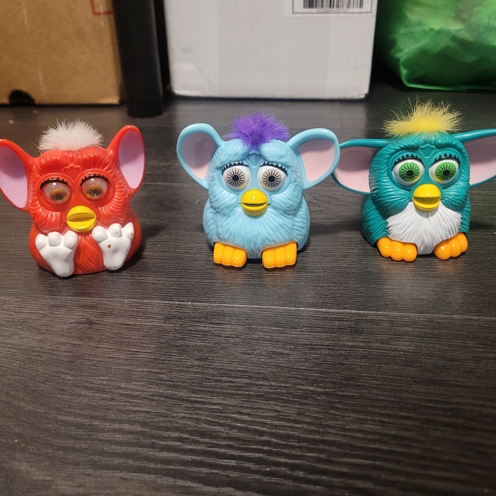 ❤️Vintage 1998 McDonalds Furby Toys Bundle Tiger Electronics Happy Meal Y2K